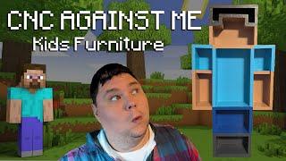 CNC Against Me: Kids Furniture - Minecraft Steve Shelf | Easy & Fun CNC Woodworking