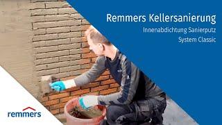 Remmers Kellersanierung - Innenabdichtung Sanierputz System Classic