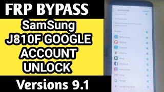 SamSung J8Frp Bypass without pc 2020 / Remove Google Account Unlock SM-J810F