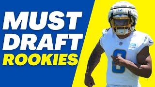 5 MUST DRAFT Rookies in Fantasy Football 2025 | Omarion Hampton, RJ Harvey, Tre Harris + more