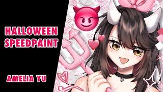 Halloween Speedpaint | Amelia Yu