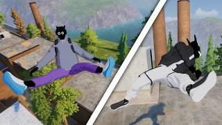 Satisfying Parkour Stunts/Ragdoll & Fails!  - Rooftops & Alleys: The Parkour Game #2