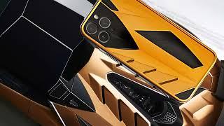 The back panel of the iPhone 12 Pro Max is made of aluminum and carbon. Based on Lamborghini SVJ
