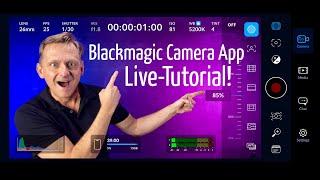 Blackmagic Camera App Tutorial, deutsche Anleitung, kostenlose iPhone Profi-Video-App