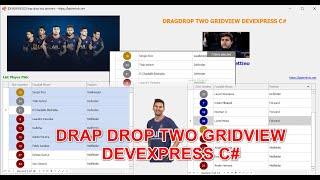 [DEVEXPRESS] Drag drop two Gridview C# Winform