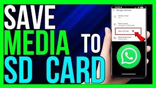 How to Save WhatsApp Media in SD Card 2024