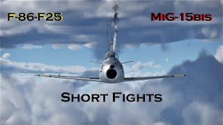 F-86 F-25 vs MiG-15bis | War Thunder Short Fights