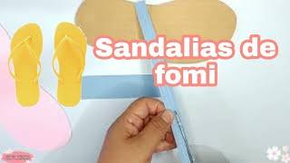 2 MANUALIDADES DE SANDALIAS EN FOMI / GOMA EVA