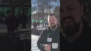 Organized harassment of Rebel journalist at anti-Israel march
