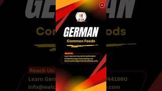 Germany German Language Common Foods Names Pronunciation Practice For A1 A2 B1 B2 C1 C2 Exam Levels