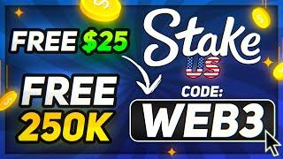 Stake US Promo Code — "WEB3" 25$ Stake Cash + 250k Gold Coins Bonus (Stake US Promo Code 2025)
