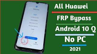 All Huawei 2021 February Frp Unlock/Bypass Google Account Lock | New Matod Android 10||100% 2021