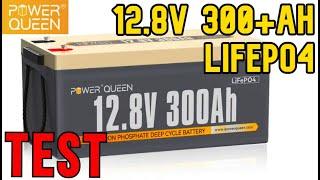 Power Queen 12,8V 300+Ah lifepo4 Akku Batterie Test,  PV Solaranlage mit Speicher, Balkonkraftwerk