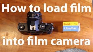 How to load analog film into camera