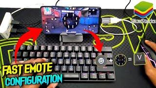 Running + Fast Emote ️Configuration Only One Key  | Play With Keyboard & Mouse To Mobile