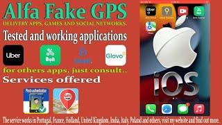 UBER DRIVE | ALPHA FAKE GPS FOR  IPHONE 7, 8 , X..