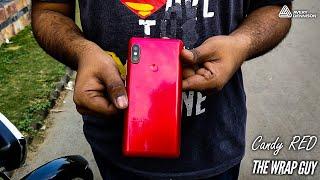 XIAOMI Note 5 pro wrapped in Gloss Metallic Candy Red | THEWRAPPGUY