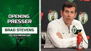 Brad Stevens: ENCOURAGED and SURPRISED by Porzingis Health | Celtics Media Day