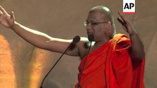 +4:3 Myanmar's Anti-Muslim monk Ashin Wirathu joins hands with a Sri Lankan group