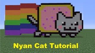 Minecraft Pixel Art: Nyan Cat Tutorial *Remake*