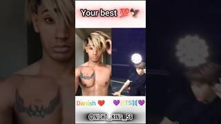 Danish  vs ᗷTS⟭⟬ // #danishzehen #fambruh #bts #btsfan #youtubeshorts #subscribe
