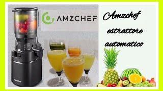 ESTRATTORE  AUTOMATICO  AMZCHEF PER OTTIMI SUCCHI DI  FRUTTA , VERDURE , LATTE DI MANDORLA E DI NOCI