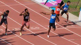 Amlan Bargohain clocked 10.38s(NMR) in the men's 100M at National Games 2022