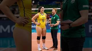 Tall Woman Volleyball Player Interviewing!  10ft?? #tallgirl #tallwoman #tallestgirl #sportwomen 