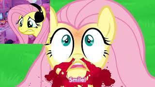 Fluttershy Reacts to Smile HD.