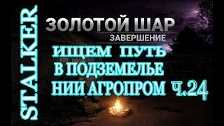 STALKER ЗОЛОТОЙ ШАР.ЗАВЕРШЕНИЕ.(ИЩЕМ ПУТЬ В КАТАКОМБЫ НИИ АГРОПРОМ)