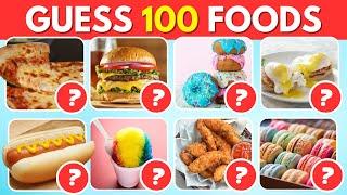 Guess The Food in 3 Seconds  | 100 Popular Foods & Meals