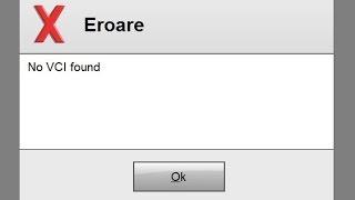 Problema  ''No VCI found'' rezolvata  / Problem ''No VCI found'' resolved