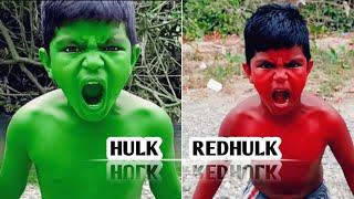 HULK VS RED HULK | angry hulkboy | hulk transformation