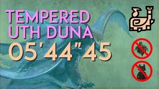 Monster Hunter Wilds - Tempered Uth Duna Hunting Horn Solo - 05'44"45