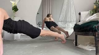 Tais Yoga-Dress stretching legs full body PS