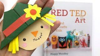 Scarecrow Corner Bookmark DIY - Easy Harvest Festival Craft