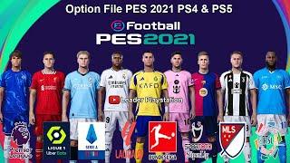 Option File PES 2021 Update 2024 V8 PS4 & PS5