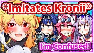 Kaela Imitates Kronii's Voice and Confuses Raora 【Hololive】