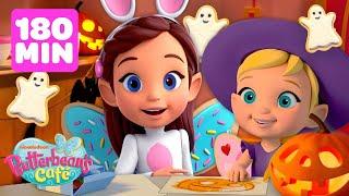 Butterbean & Cricket Find a Halloween Ghost in the Café! + MORE Bakes | 3 Hour | Shimmer and Shine