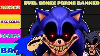 The MOST DANGEROUS Evil Sonic Forms Ranked