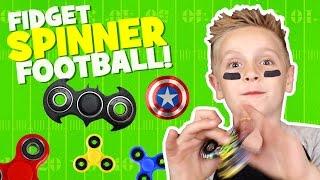 DadCity and Little Flash play Fidget Spinner Football!