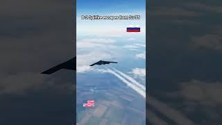 B-2 Spitfire escapes from Su-75 #b2 #su75 #russia #usa