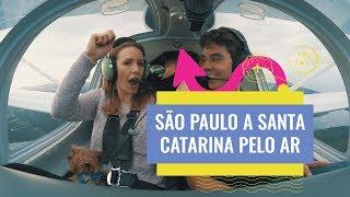 Como viajamos em um monomotor de São Paulo até Santa Catarina.