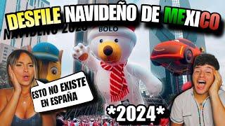  ESPAÑOLES REACCIONAN al DESFILE NAVIDEÑO de BOLO en MÉXICO  *por PRIMERA VEZ*