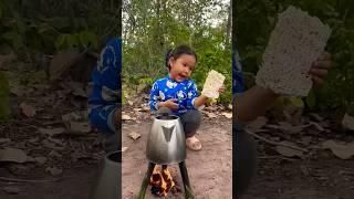 Survival Skills: Single mom show SMART ideas and USEFUL with noodles in forest#camping #bushcraft