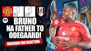 MANCHESTER UNITED 1-1 FULHAM (3-4*) (Henry - NIGERIAN FAN REACTION )- FA CUP HIGHLIGHTS 24-25