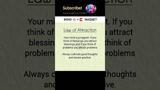 Mind  =  Magnet | #motivation #attitude #mentalhealth #attraction #success #mindset #inspiration