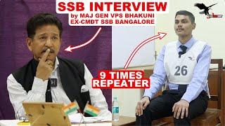 Live SSB Interview | Complete Personal Interview and Feedback by Maj Gen VPS Bhakuni