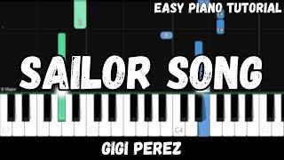 Gigi Perez - Sailor Song (Easy Piano Tutorial)