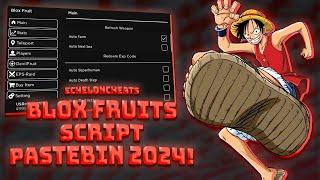 New Blox Fruits Menu | Incredible [PASTEBIN 2024!] | Blox Fruits Scripts 2024! | Free Download 2024!